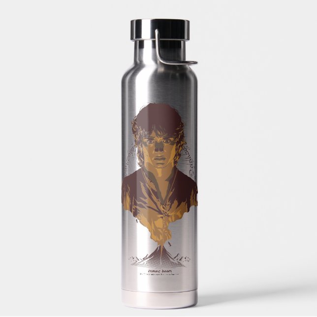 FRODO™ MOUNT DOOM™ Tengwar Inscription Graphic Water Bottle (Left)