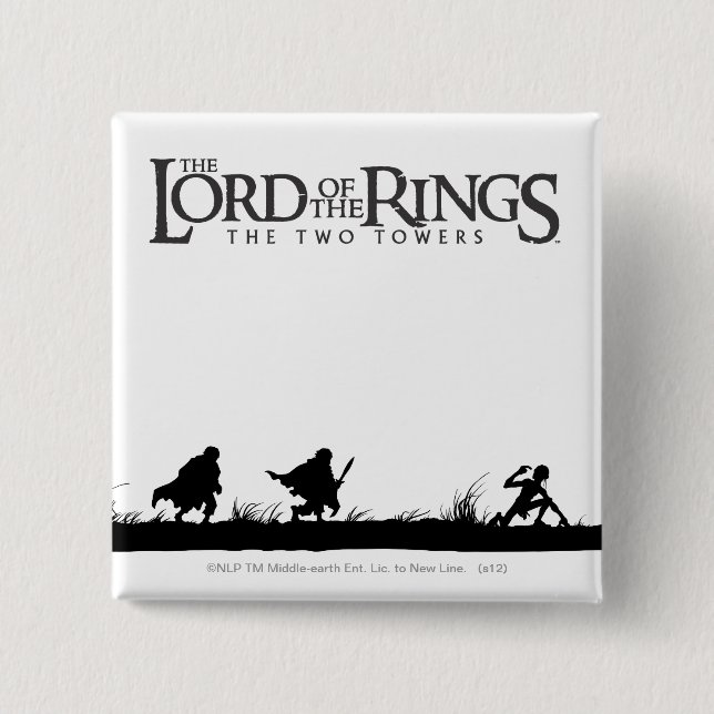 FRODO™, Sam, and GOLLUM™ 15 Cm Square Badge (Front)