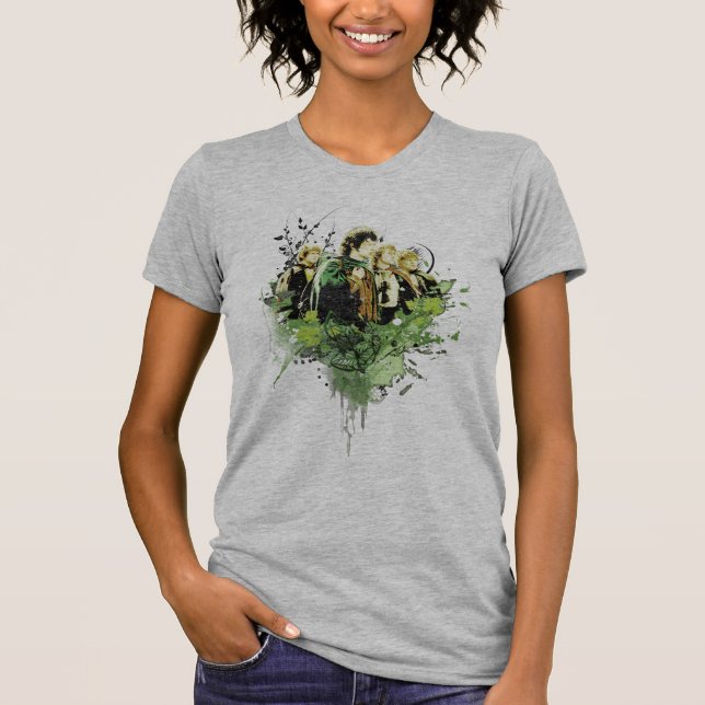 FRODO™ with Hobbits Vector Collage T-Shirt (Front)