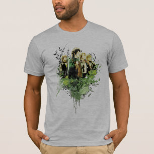 FRODO™ with Hobbits Vector Collage T-Shirt