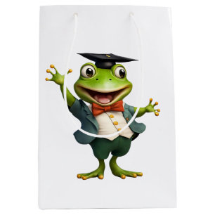 Frog 16 teacher, educator, AI generated T-Shirt Medium Gift Bag