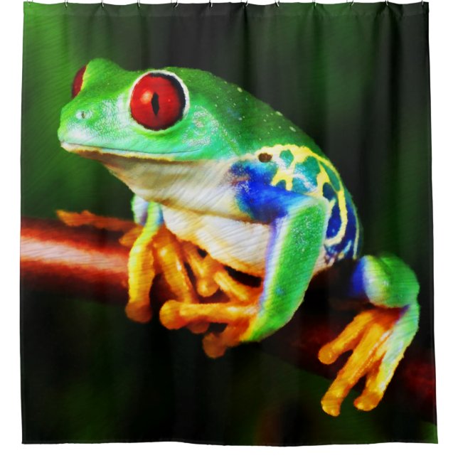Frog 1 shower curtain (Front)