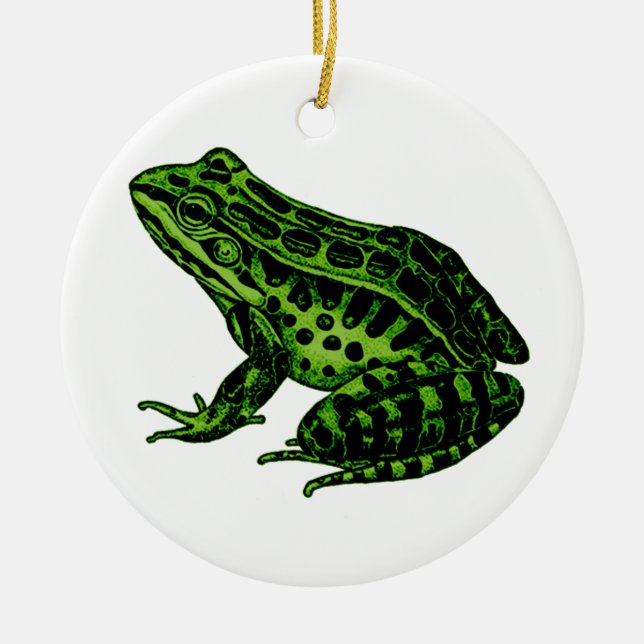 Frog 2 ceramic tree decoration (Front)