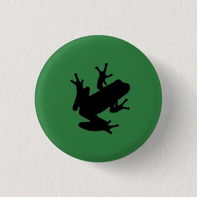 frog 3 cm round badge (Front)