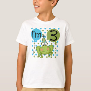 Frog 3rd Birthday (blue) T-Shirt