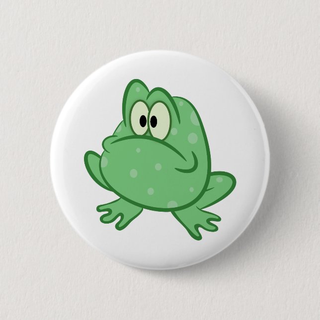 Frog 6 Cm Round Badge (Front)