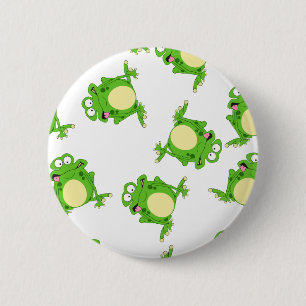 Frog 6 Cm Round Badge