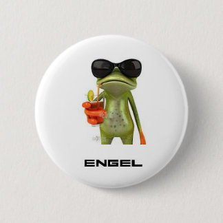 frog 6 cm round badge