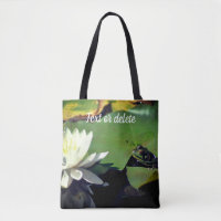 Frog Admiring Lotus Flower Personalised
