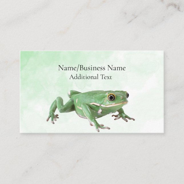 Frog/Amphibian Business Card (Front)