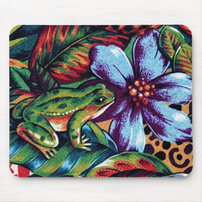 Frog and Flower 2 Mouse Pad (Front)
