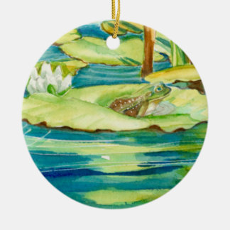 Frog and Lily Pad ornament