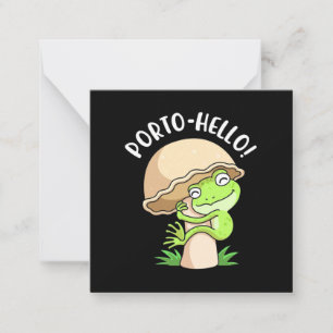 Frog And Mushroom Card