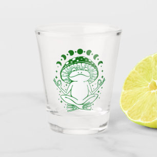 Frog And Mushroom, Mystical Mushroom  Shot Glass