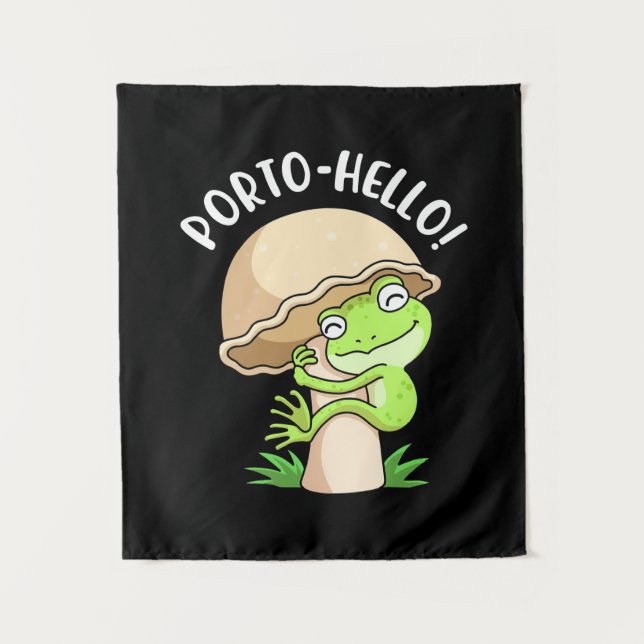 Frog And Mushroom Tapestry (Front)