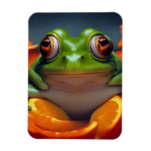 Frog and Oranges Magnet