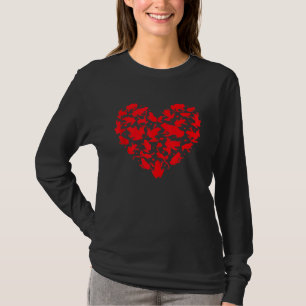 Frog Animal Heart Frog Valentine's Day T-Shirt