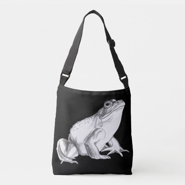 Frog Art Bags Bullfrog Art Tote Shopping Bag (Front)