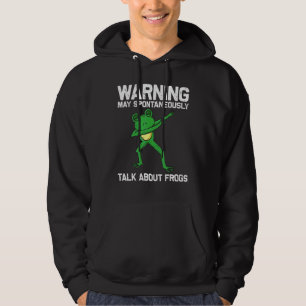Frog Art For Men Women Dabbing Green Tree Toad Ani Hoodie