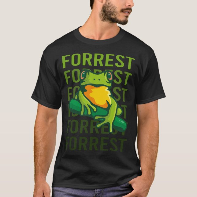 Frog Art - Forrest Name T-Shirt (Front)