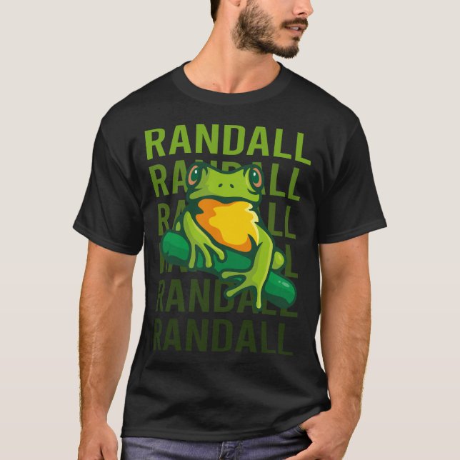 Frog Art - Randall Name T-Shirt (Front)