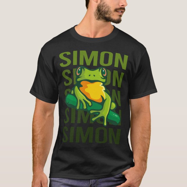 Frog Art - Simon Name T-Shirt (Front)