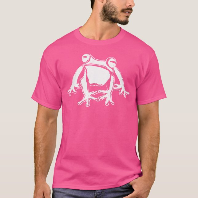 Frog Art Sketch Amphibians Toad Frog T-Shirt (Front)