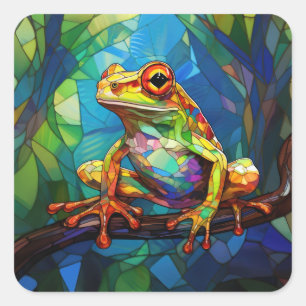 Frog Art Stickers