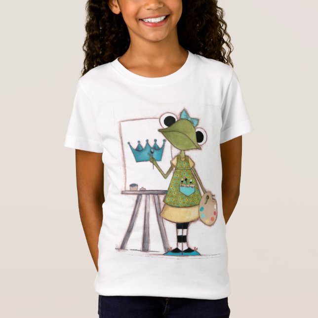 Frog Artist - Childrens T-shirt (Front)