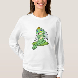 Frog as Bride at Wedding with Crown T-Shirt
