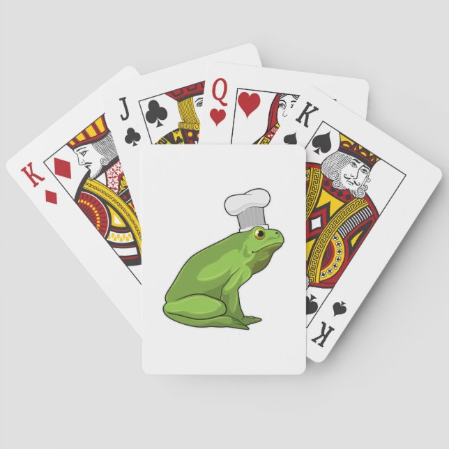 Frog as Cook with Chef hat Playing Cards (Back)