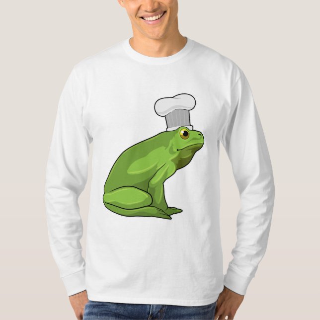 Frog as Cook with Chef hat T-Shirt (Front)