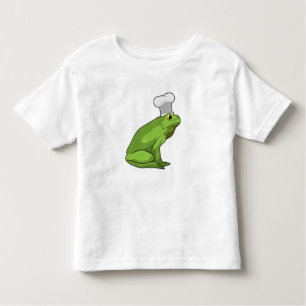 Frog as Cook with Chef hat Toddler T-Shirt