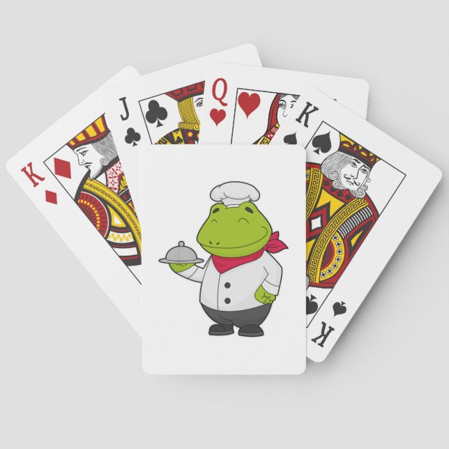 Frog as Cook with Platter Playing Cards (Back)