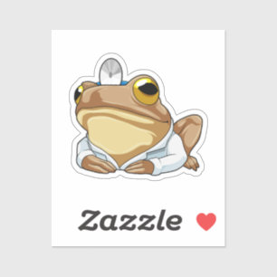 Frog as Doctor with Doctor's coat