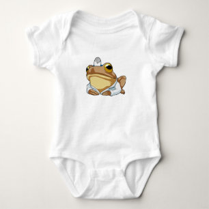 Frog as Doctor with Doctor's coat Baby Bodysuit