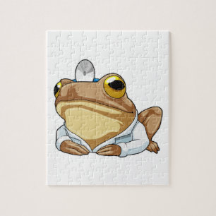 Frog as Doctor with Doctor's coat Jigsaw Puzzle