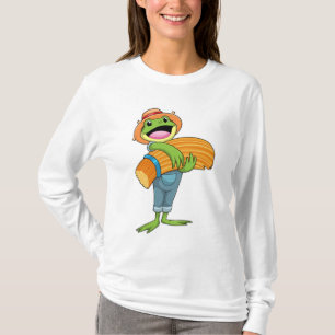Frog as Farmer with Straw T-Shirt