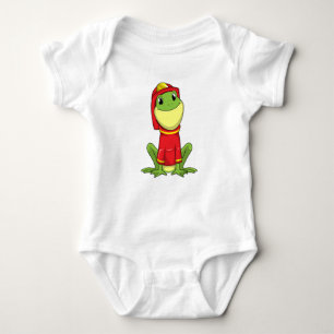 Frog as Firefighter with Helmet Baby Bodysuit