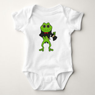 Frog as Magician with Magic wand & Hat Baby Bodysuit