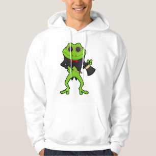 Frog as Magician with Magic wand & Hat Hoodie