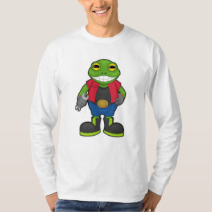 Frog as Mechanic with Spanner T-Shirt
