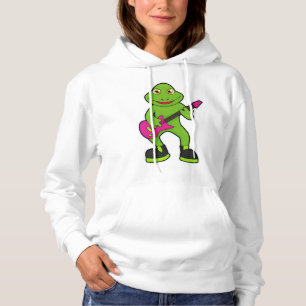 Frog as Musician with Guitar Hoodie