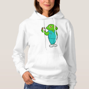 Frog as Nurse with Medicine & Stethoscope Hoodie