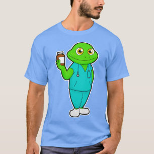 Frog as Nurse with Medicine Stethoscope T-Shirt