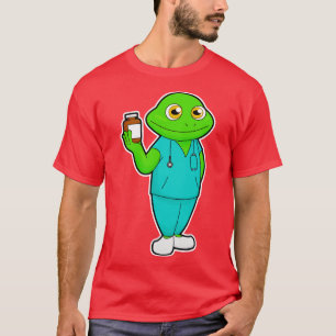 Frog as Nurse with Medicine Stethoscope T-Shirt