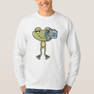 Frog as Photographer with Camera T-Shirt