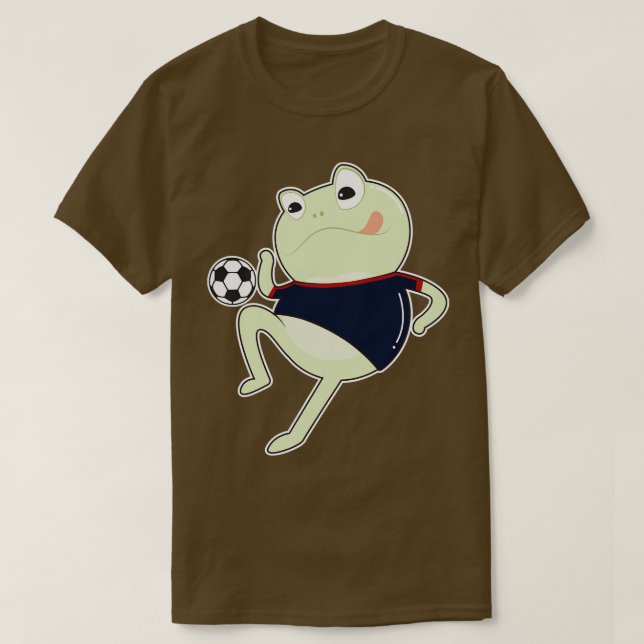 Frog as player with ball 2 T-Shirt (Design Front)
