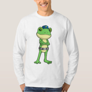 Frog as Police officer with Police hat T-Shirt