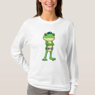 Frog as Police officer with Police hat T-Shirt